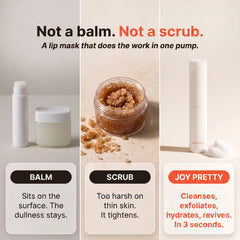 Not a balm, not a scrub — Joy Pretty cleanses, gently exfoliates and hydrates in one pump